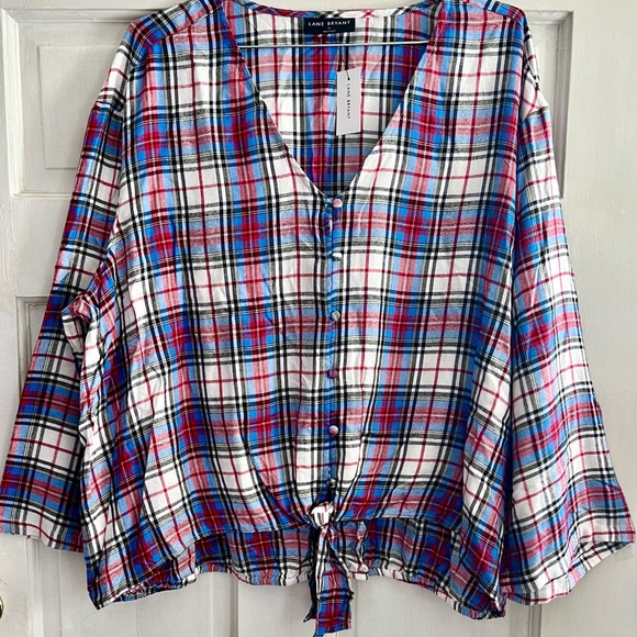 LANE BRYANT Tie-Front Top - Picture 6 of 12